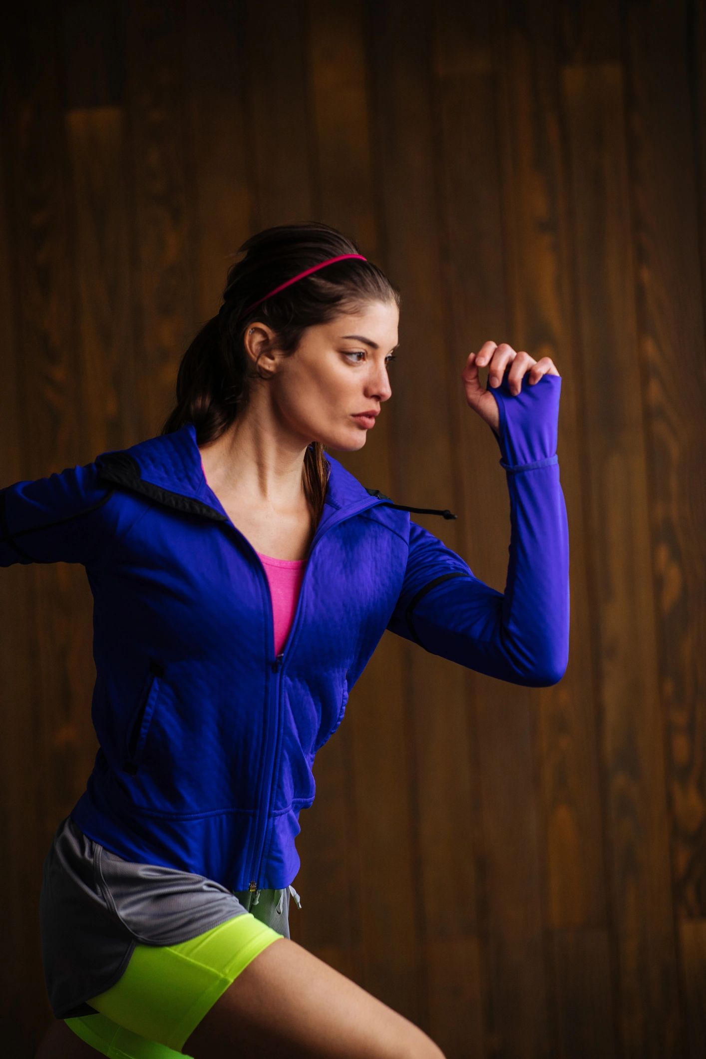Portrait of a woman after a workout